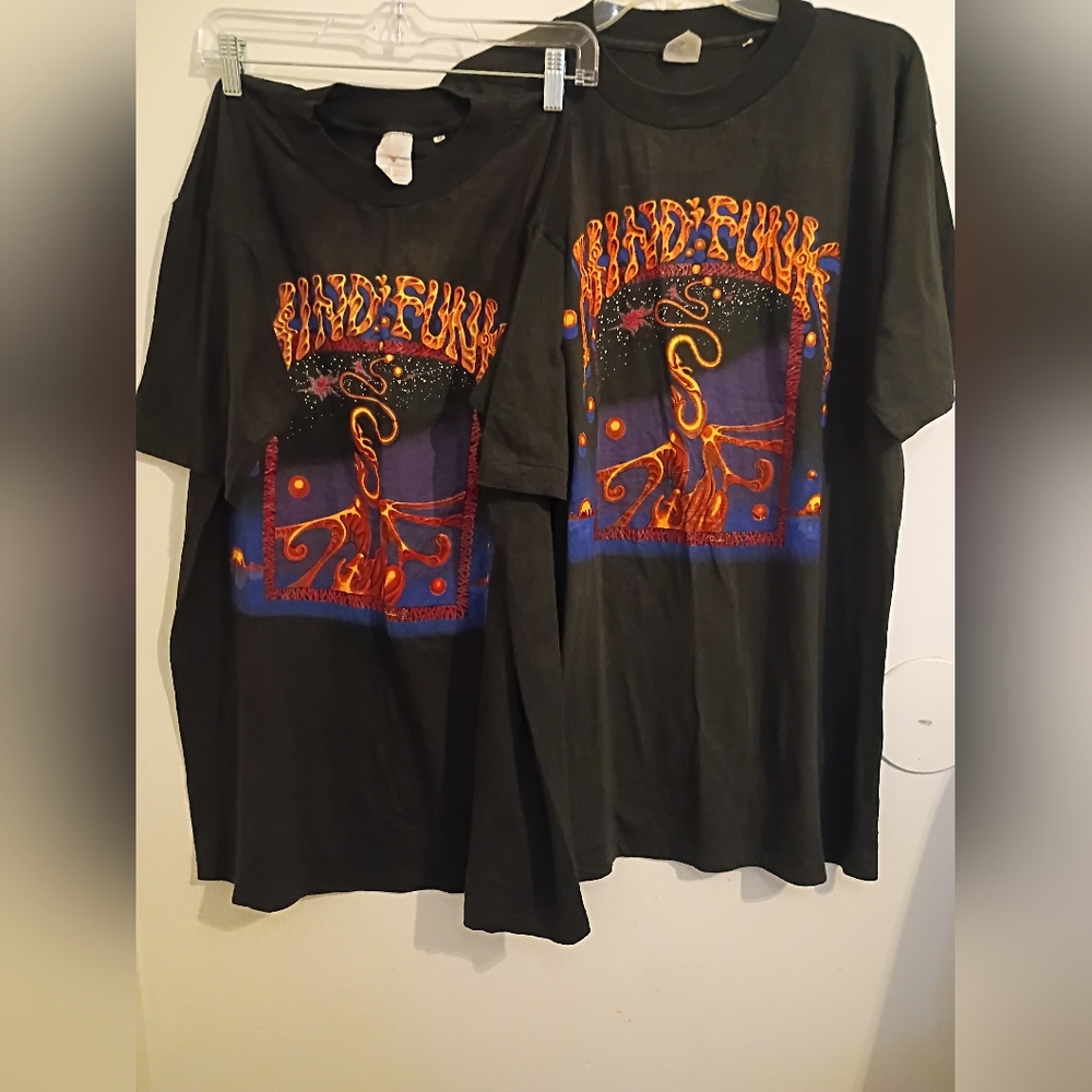 2 VTG Mind Funk Unisex Band T-shirts 100%‎ Cotton